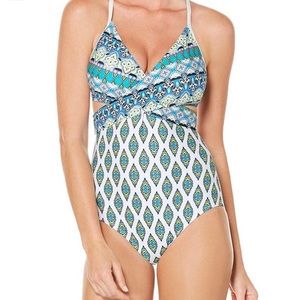 Brand new never been worn paisley print swim suit!